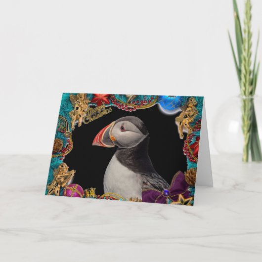 Carte de Noël du Puffin de l'Atlantique (Devant)