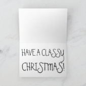 CARTE DE NOËL DU ROSE CLASSIQUE DES ANNÉES 1950 (Intérieur)