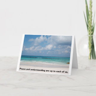 Carte de Noël du Rotary club Peace and Understandi