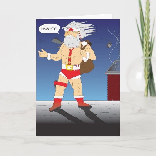 Carte de Noël du sergent Nick "Naughty or Nice" (Devant)