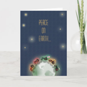 Carte de Noël du tracteur : Bonne volonté aux vieu