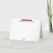 Carte de Noël du Tracteur d'entreprise (Dos)