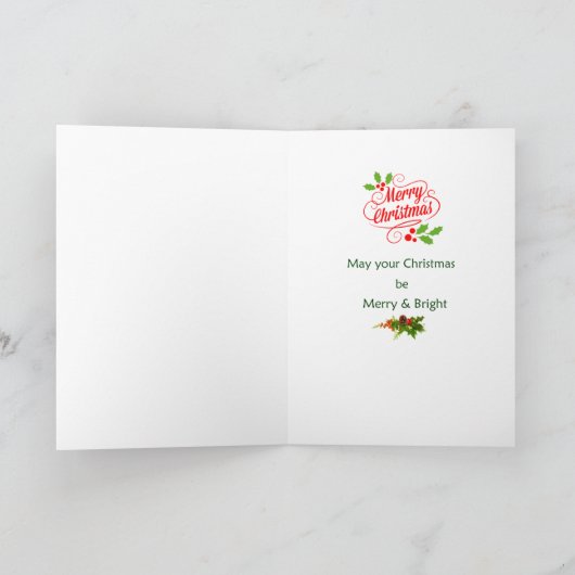 Carte de Noël du train (Intérieur)