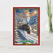 Carte de Noël du train (Devant)