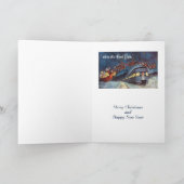 Carte de Noël du train NY Central (Intérieur)