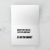 Carte de Noël du traîneau de Père Noël (Intérieur)