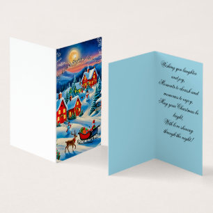 Carte de Noël du village de Noël