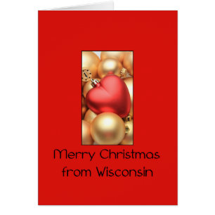 Carte de Noël du Wisconsin, préciser