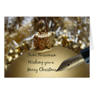 Carte de Noël du Wisconsin, préciser