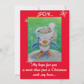 Carte de Noël d'un fils (Devant)