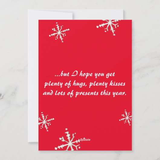 Carte de Noël d'un fils (Dos)