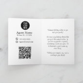 Carte de Noël d'une agence immobilière de Noël (Intérieur)