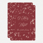 Carte de Noël éclaboussée