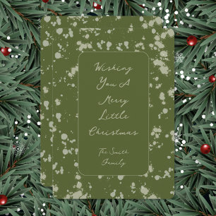 Carte de Noël éclaboussée