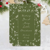 Carte de Noël éclaboussée