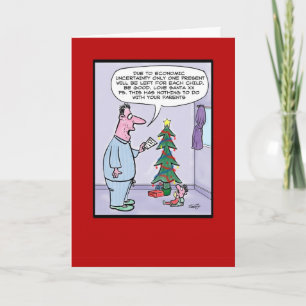 Carte de Noël économique