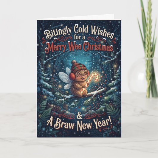Carte de Noël écureuil de nouvelle année Braw (Devant)