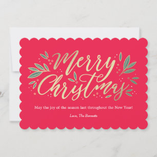 Carte de Noël EDITABLE Couleur Lumineuse Saisonniè