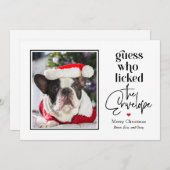 Carte de Noël EDITABLE COULEUR pour animaux utiles (Devant / Derrière)