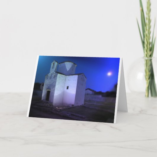 Carte de Noël : Église croate (Devant)