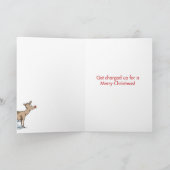 Carte de Noël électrique de stationnement de renne (Intérieur)