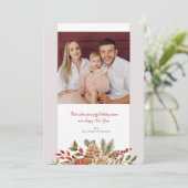 Carte de Noël Elegance Photo Holiday (Debout devant)