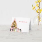 Carte de Noël élégante (Fleur jaune)