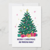 Carte de Noël élégante (Devant)