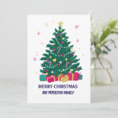 Carte de Noël élégante (Debout devant)