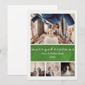 Carte de Noël élégante (Devant / Derrière)