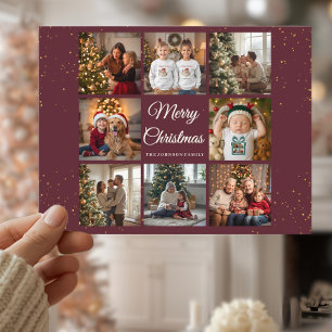 Carte de Noël élégante 8 photos