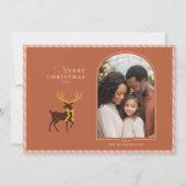 Carte de Noël élégante Arche de Stag (Devant)