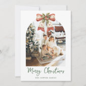 Carte de Noël Elégante Bow Arch (Devant)