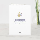 Carte de Noël élégante de noir et d'or (Dos)