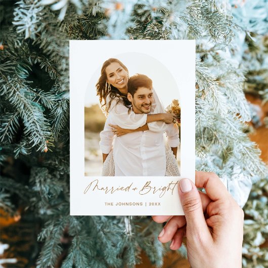 Carte de Noël élégante et mariage Élégante Photo