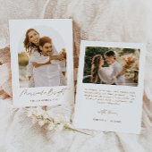 Carte de Noël élégante et mariage 'Mariés et lumin