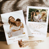 Carte de Noël élégante et mariage Photo