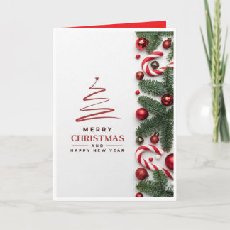 Carte de Noël Élégante et Minimaliste