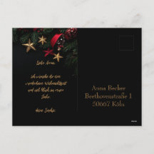Carte de Noël élégante et personnalisable avec cou