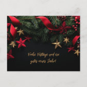 Carte de Noël élégante et personnalisable avec cou (Devant)