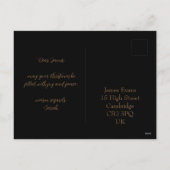 Carte de Noël élégante et personnalisable avec cou (Dos)