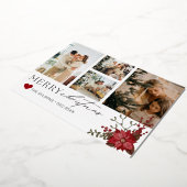 Carte de Noël élégante et personnalisée avec Poins (Rotation)