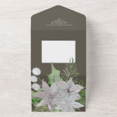 Carte de Noël élégante Mistletoe (Dehors)