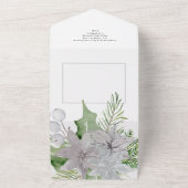 Carte de Noël élégante Mistletoe (Dehors)