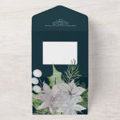 Carte de Noël élégante Mistletoe Gay Rainbow (Dehors)