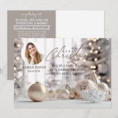 Carte de Noël élégante pour agences immobilières (Devant / Derrière)