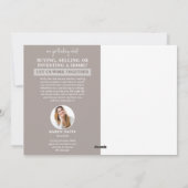 Carte de Noël élégante pour agences immobilières (Dos)