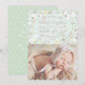 Carte de Noël élégante Première Noël Photo Silent (Devant / Derrière)