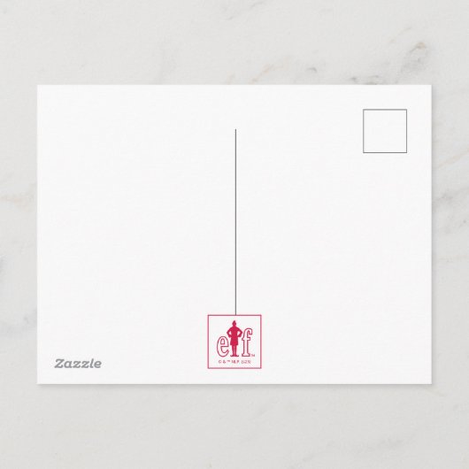 Carte de Noël Elf avec photo (Dos)