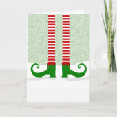 Carte de Noël Elf Legs (Devant)